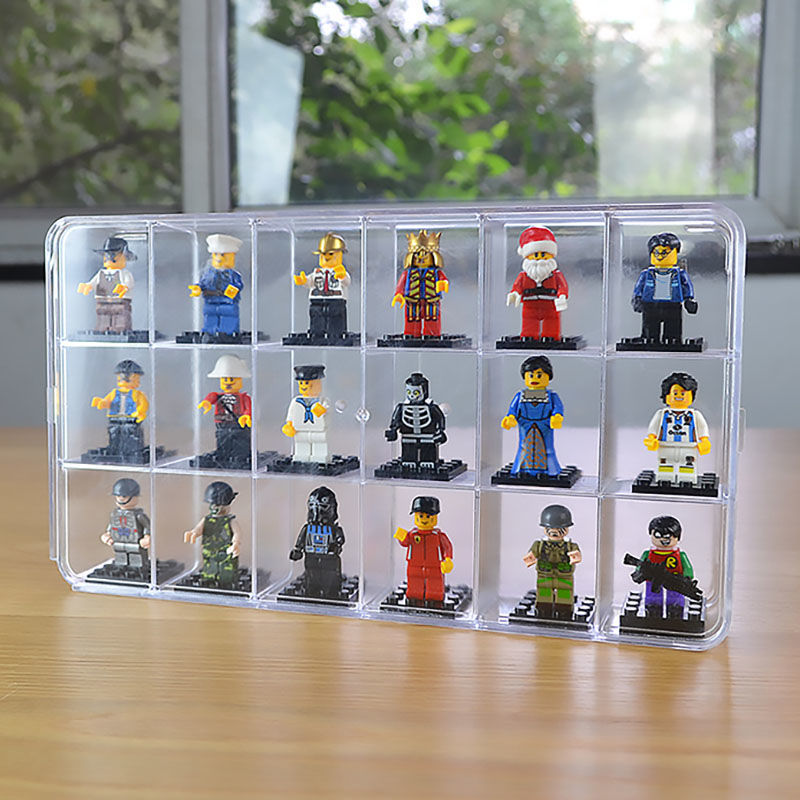 Lưới 18/4 Acrylic Hộp Hiển Thị - đánh giá và giá Lego Minifigure Holder