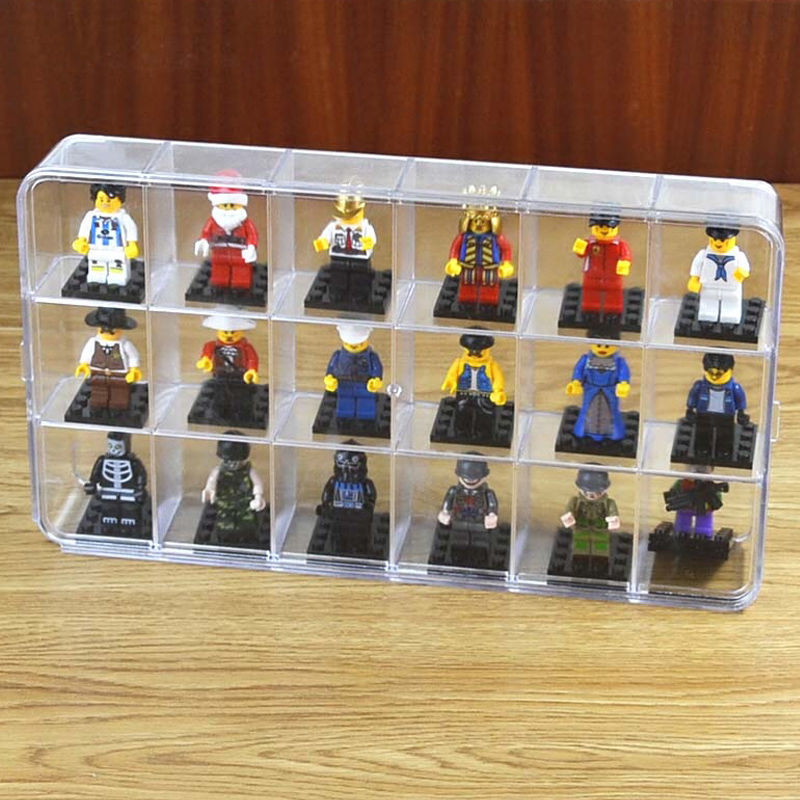 Lưới 18/4 Acrylic Hộp Hiển Thị - đánh giá và giá Lego Minifigure Holder