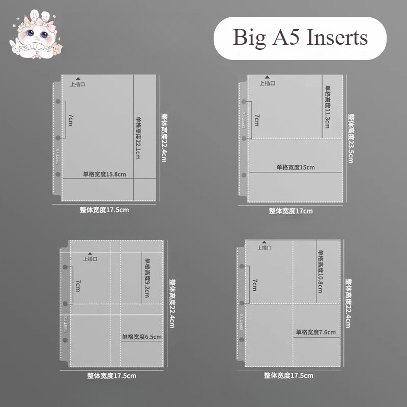 MEET YX 10pcs Big A5 Binder Lo - đánh giá và giá Card Penny Sleeve