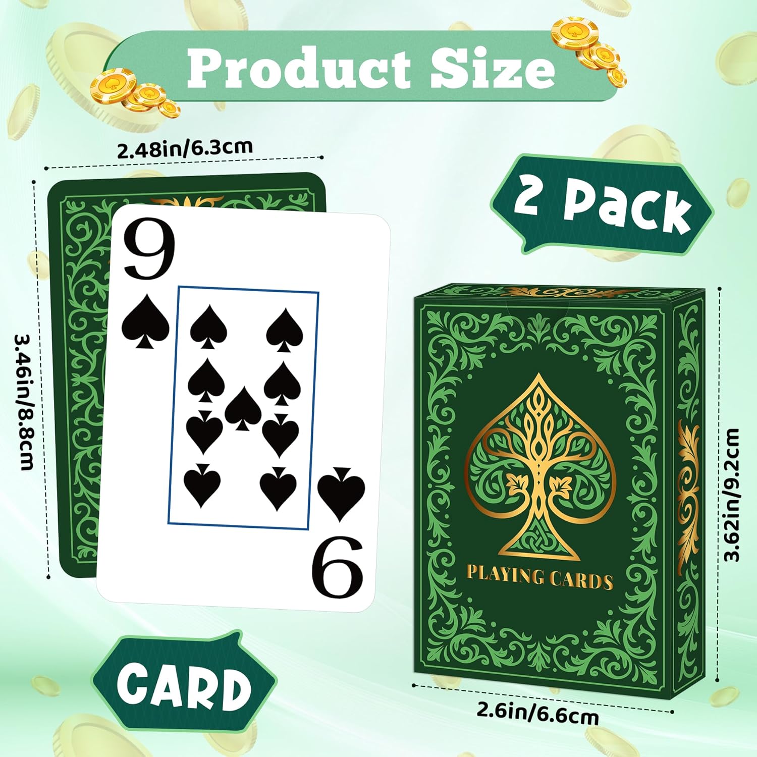 2 Pack Playing Cards | Large P - đánh giá và giá Graded Card Display