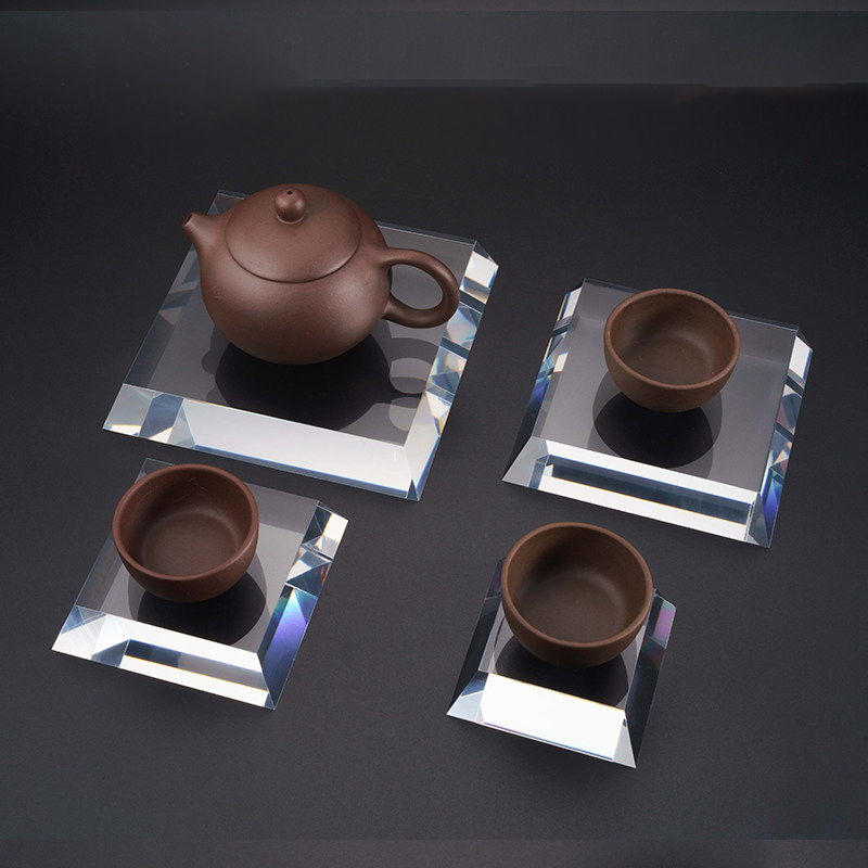Clear Acrylic Trapezoid Slant  - đánh giá và giá Display Risers Set