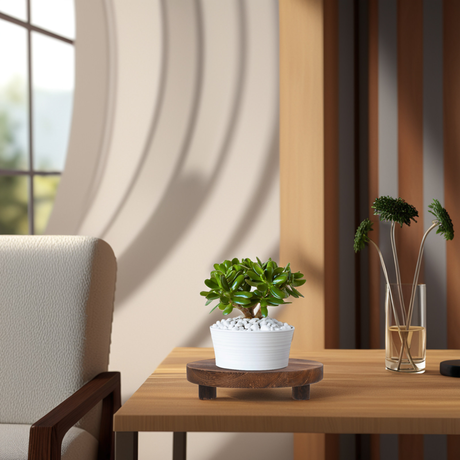3Pcs Wooden Plant Stand Set Na - đánh giá và giá Display Risers Set